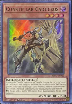 Constellar Caduceus BLVO-EN022 Blazing Vortex 1st Edition - Yugioh Card - Image 1