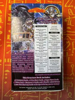 YUGIOH STRUCTURE DECK RELOADED EMPEROR OF DARKNESS 1ST EDITION SEALED - Image 2