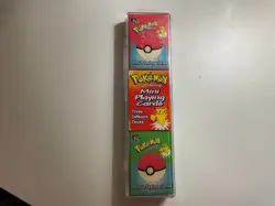 1999 bicycle Pokemon Mini Playing Card Set Factory Sealed 3 decks Nintendo - Image 1