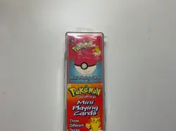 1999 bicycle Pokemon Mini Playing Card Set Factory Sealed 3 decks Nintendo - Image 5