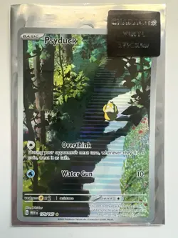 Psyduck 175/165 S&V 151 English Illustration Rare Full Art Holo Pokemon Card NM - Image 2