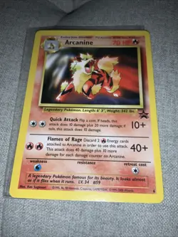 Stage 1 Pokemon TCG "Arcanine" 70HP - #59 Vintage Card - 2000 - In Sleeve - Image 1