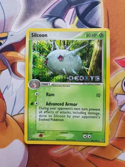 Pokemon TCG English Card ex Deoxys Silcoon 46/107 Reverse Holo Stamped - Image 1