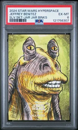 2024 TOPPS STAR WARS HYPERSPACE SKETCH CARDS JEFFREY BENITEZ PSA 6 - Image 1
