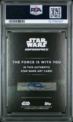 2024 TOPPS STAR WARS HYPERSPACE SKETCH CARDS JEFFREY BENITEZ PSA 6 - Image 2