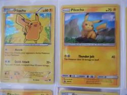 Pokemon Pikachu LOT of 6 HOLO Cards LP Vintage Various Sets & Promos - Image 2