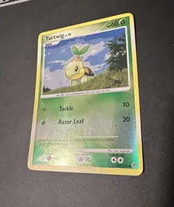 Turtwig 103/130 Reverse Holo Pokemon Card Diamond & Pearl LP - Image 2