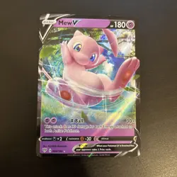 Mew V 069/189 Ultra Rare 2020 Darkness Ablaze Pokemon Card NM - Image 1