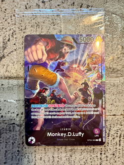 One Piece Card Game TCG Monkey D. Luffy Leader PSA Promo Card OP05-060 English - Image 1