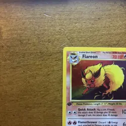 Pokemon TCG Flareon Jungle Holo Card 3/64 1st Edition Holo Rare LP - Image 2