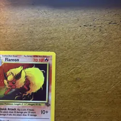 Pokemon TCG Flareon Jungle Holo Card 3/64 1st Edition Holo Rare LP - Image 3