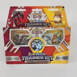 Pokemon TCG: Sun & Moon Trainer Kit Lycanroc & Alolan Raichu Card Game SEALED 820650802102 - Image 1