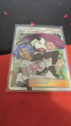 Jessie & James (Full Art) 68/68 Hidden Fates Holo Pokemon Cards TCG NM - Image 3