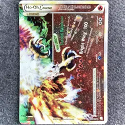 Pokemon Ho-Oh Legend Holo Card 112/123 HeartGold SoulSilver Bottom - Image 1