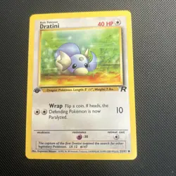 Pokemon Card 1ST EDITION Dratini Team Rocket 53/82 WotC Vintage 2000 NM - Image 1