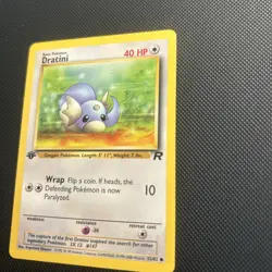 Pokemon Card 1ST EDITION Dratini Team Rocket 53/82 WotC Vintage 2000 NM - Image 2