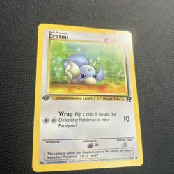 Pokemon Card 1ST EDITION Dratini Team Rocket 53/82 WotC Vintage 2000 NM - Image 3