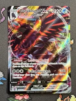 Corviknight VMAX 110/163 Ultra Rare SWSH05: Battle Styles Pokemon Card Full Art - Image 1