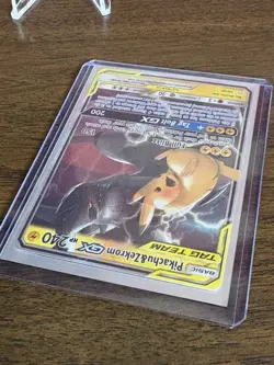 Pokemon Pikachu & Zekrom GX Tag Team Holo Card 33/181 Ultra Rare - Image 2