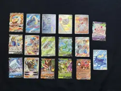 Pokemon Card Lot 17 Cards Ex, Full Art, Illustration Rare - Image 1