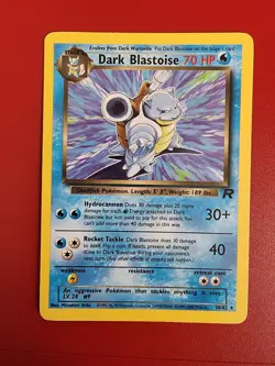 Dark Blastoise Team Rocket #20/82 NON-HOLO Rare Pokemon Card WotC c496 - Image 1