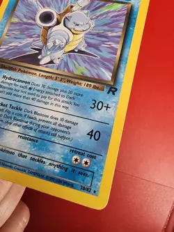 Dark Blastoise Team Rocket #20/82 NON-HOLO Rare Pokemon Card WotC c496 - Image 5
