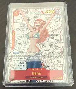 One Piece Trading Card Game Nami Manga Alt Art Rare PRB-01 English OP01-016 NM - Image 1