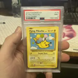 Pokemon Flying Pikachu POKEMON TCG PSA 9 MINT CARD Evolutions 2016 Pokemon XY MT - Image 1