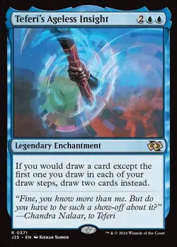 NM Teferi's Ageless Insight, Foundations Jumpstart, Magic the Gathering, 371 - Image 1