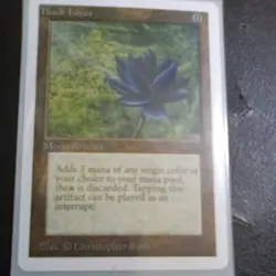 Raw Ungraded White Boarder Black Lotus - Image 1