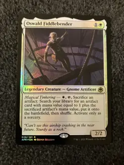 Magic The Gathering MTG - Oswald Fiddlebender Foil - AFR - Image 1