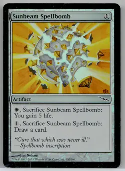 Foil Sunbeam Spellbomb #250 Mirrodin Moderately played W/Tracking - Image 1