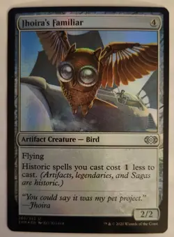 FOIL Jhoira's Familiar MTG 2XM 265 NM Commander Staple Artifact Never Played - Image 1