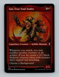 Gut, True Soul Zealot (Foil Etched) U Commander Legends: Battle for Baldur's Gat - Image 1
