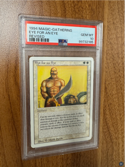 1994 MAGIC THE GATHERING REVISED EYE FOR AN EYE PSA 10 graded - Image 1