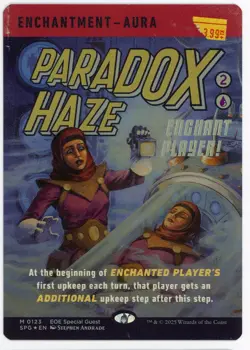 2025 Magic the Gathering Paradox Haze Enchantment Aura Showcase Foil Near Mint - Image 1