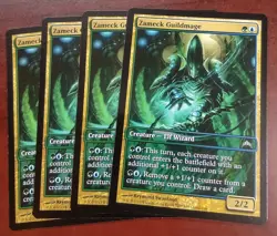 Full Art ZAMECK GUILDMAGE x4 mtg EX/NM Gatecrash 4 Unc GAME DAY PROMO - Image 1