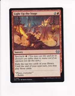 MAGIC THE GATHERING MTG COMMANDER: DUSKMOURN LIGHT UP THE STAGE - Image 1