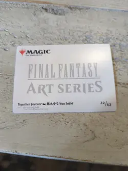Magic The Gathering Final Fantasy Art Series Together Forever Gold Stamp 32/53 - Image 2