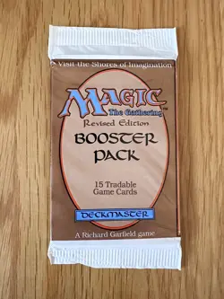 Magic the Gathering REVISED 3rd Ed Booster English FACTORY SEALED 1994 MTG - Image 1