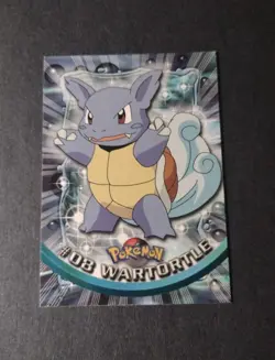 1999 Topps Pokemon TV Animation Edition #08 Wartortle Black Logo Near Mint - Image 1