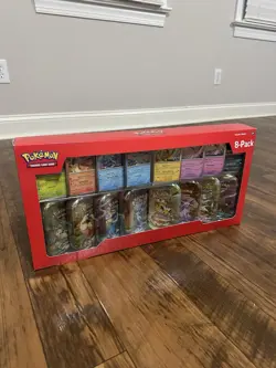 Pokemon TCG Prismatic Evolutions Costco Mini Tins 8 Pack SEALED - Image 1