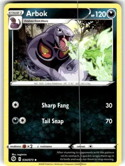 Pokemon TCG - NM - Arbok - 034/073 - Uncommon - Image 1