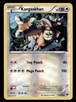 Pokemon Card Kangaskhan Fates Collide 75/124 NEAR MINT Reverse Holo Uncommon TCG - Image 1