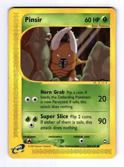 Pinsir Aquapolis #101 (2003) Common LP Pokemon - Image 1