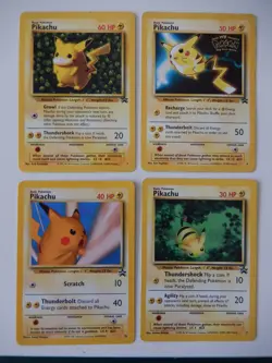 Pokemon Pikachu LOT of 4 WOTC Black Star Promos... #'s 1, 4, 26, 27 - Image 1