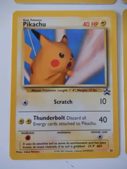 Pokemon Pikachu LOT of 4 WOTC Black Star Promos... #'s 1, 4, 26, 27 - Image 5