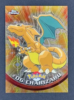 2000 Topps Chrome Pokemon CHARIZARD #6 Base Non-Holo 💥 MUST SEE! - Image 1