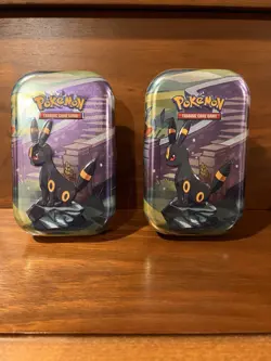Pokemon TCG - Prismatic Evolutions Mini Tin (Umbreon Artwork) Lot of 2 SEALED - Image 1