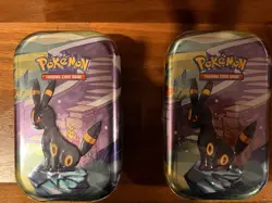 Pokemon TCG - Prismatic Evolutions Mini Tin (Umbreon Artwork) Lot of 2 SEALED - Image 2